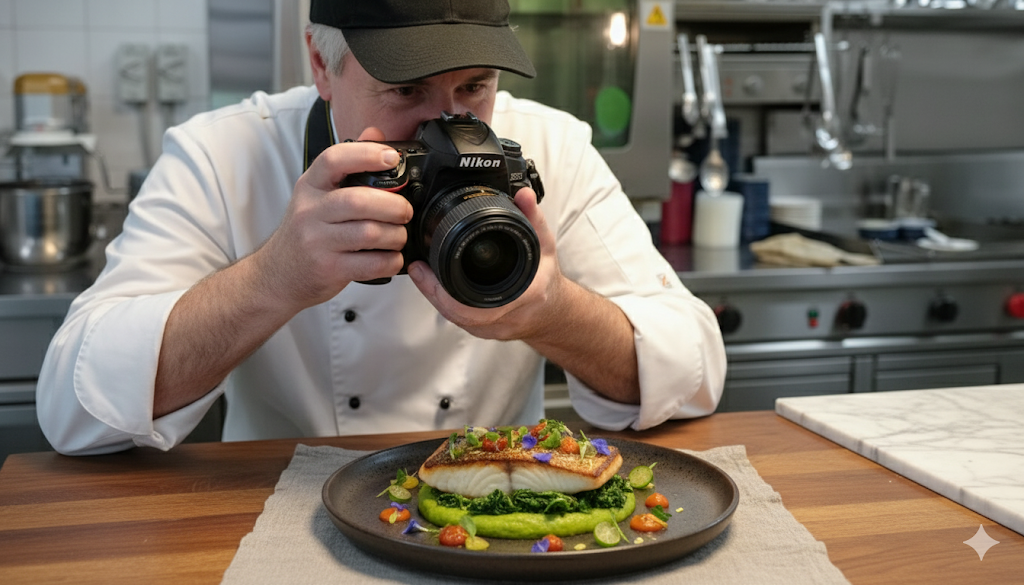 chef_brendan_food_photography_2025 chef Brendan @RecipesLive taking food photography